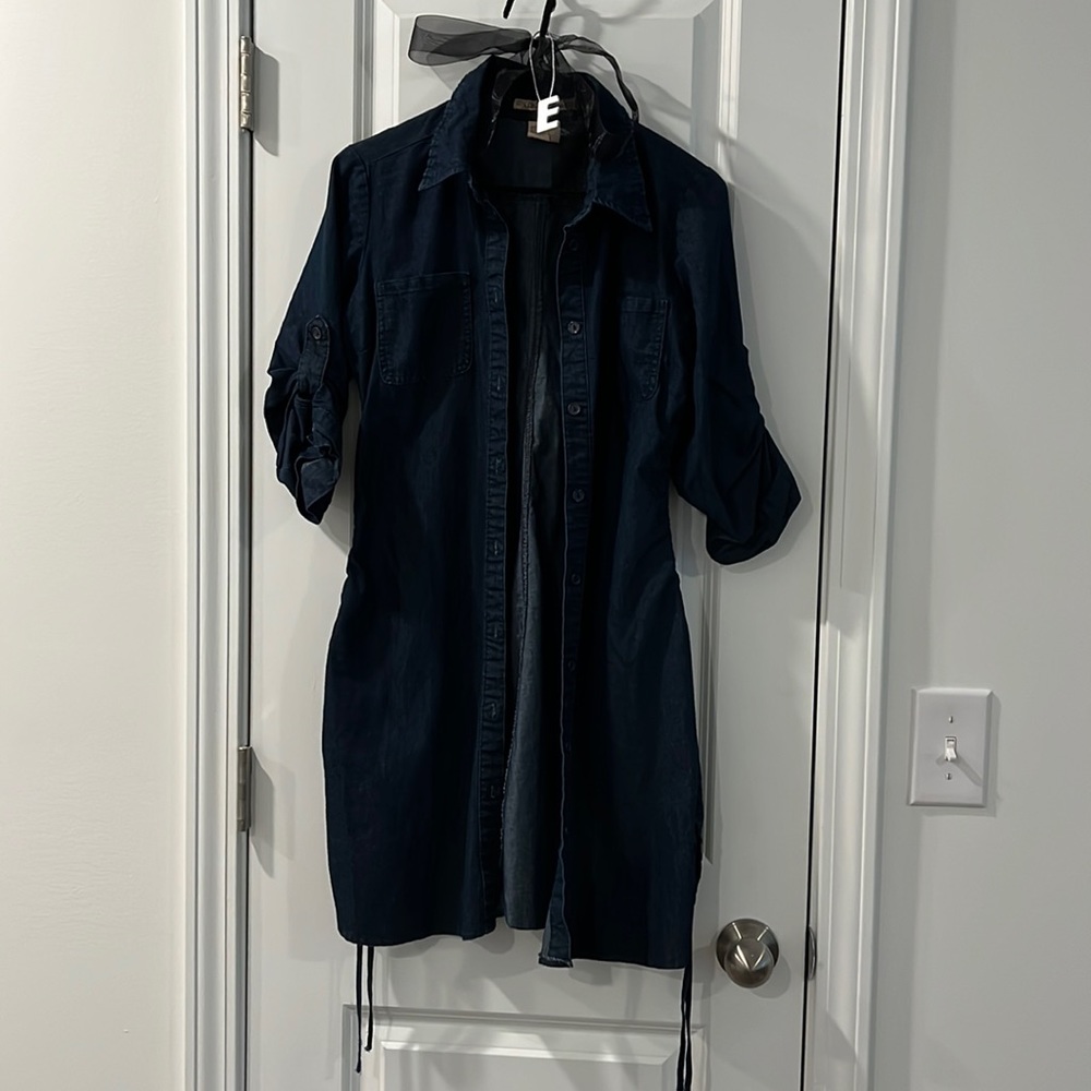 💙 Trendy Button Down Blue Jean Dress 💙